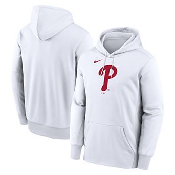Men's Nike White Philadelphia Phillies Logo Club Hoodie