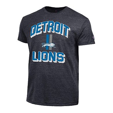 Men's Champion Charcoal Detroit Lions Ultimate Tri-Blend T-Shirt