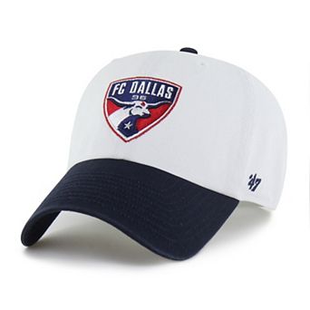 Men's '47 White FC Dallas Two-Tone Clean Up Adjustable Hat