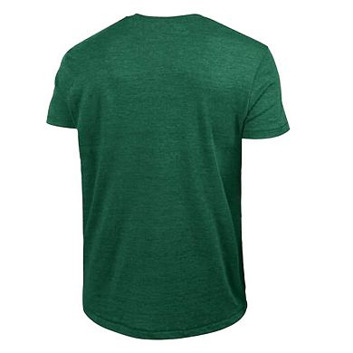 Men's Champion Heather Green Green Bay Packers Ultimate Tri-Blend T-Shirt