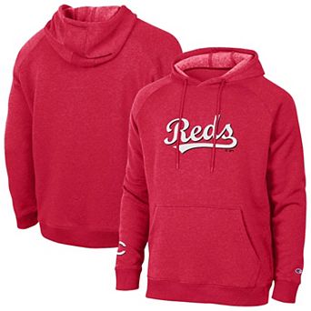 Men's Champion Red Cincinnati Reds Triumph Tri-Blend Hoodie