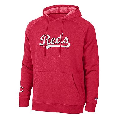 Men's Champion Red Cincinnati Reds Triumph Tri-Blend Hoodie