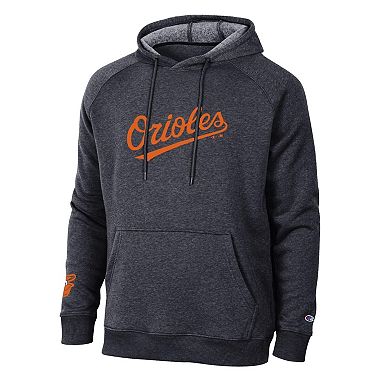 Men's Champion Black Baltimore Orioles Triumph Tri-Blend Hoodie