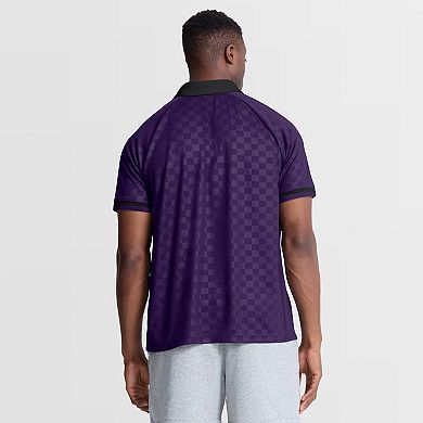 Men's Fanatics Purple/Black Baltimore Ravens Homerun Raglan V-Neck Polo