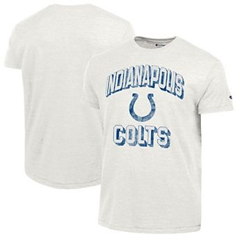 Men's Champion White Indianapolis Colts Ultimate Tri-Blend T-Shirt