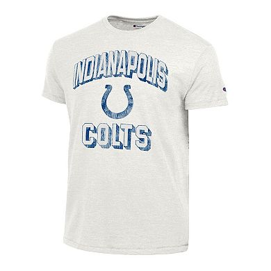 Men's Champion White Indianapolis Colts Ultimate Tri-Blend T-Shirt