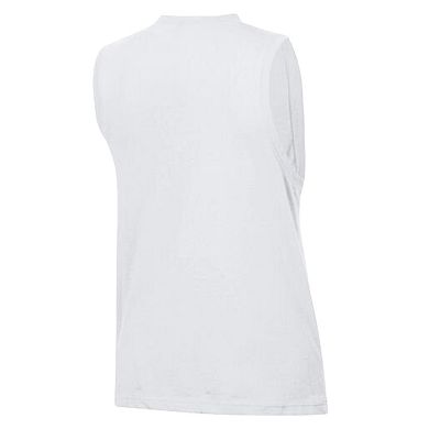 Women's Champion White Detroit Lions Muscle Tank Top