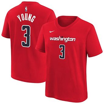 Youth Nike Trae Young Red Washington Wizards 2026 Name & Number T-Shirt