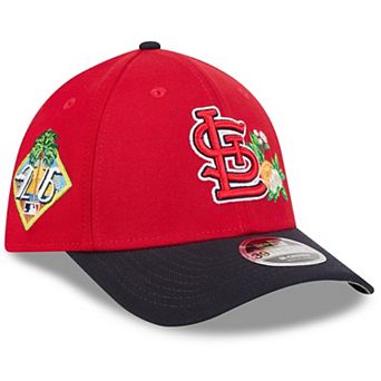 Men's New Era Red/Navy St. Louis Cardinals 2026 Spring Training M-Crown 39THIRTY Flex Hat
