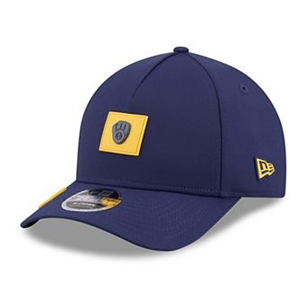 Men's New Era Navy Milwaukee Brewers 2026 Clubhouse 9FORTY A-Frame Adjustable Hat