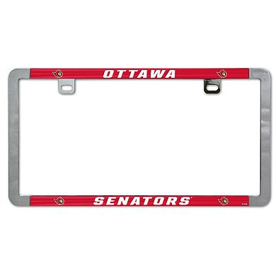 WinCraft Ottawa Senators Thin Rim License Plate Frame