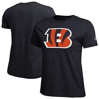 Women's Champion Black Cincinnati Bengals Logo T-Shirt
