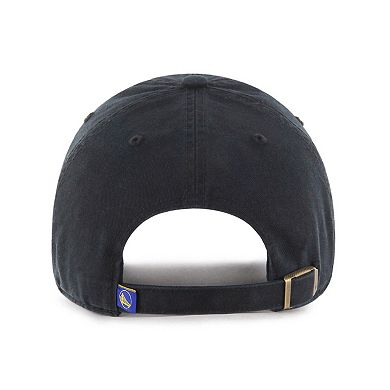 Men's '47 Golden State Warriors Black on Black Clean Up Adjustable Hat