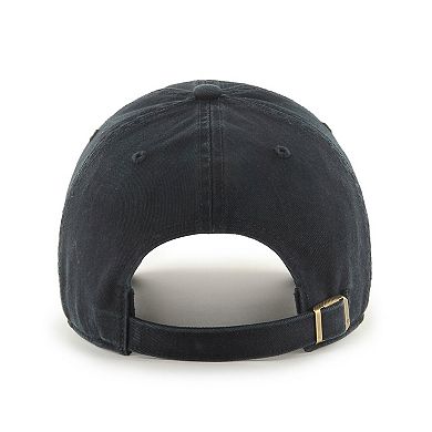 Men's '47 Chicago Bulls Black on Black Clean Up Adjustable Hat