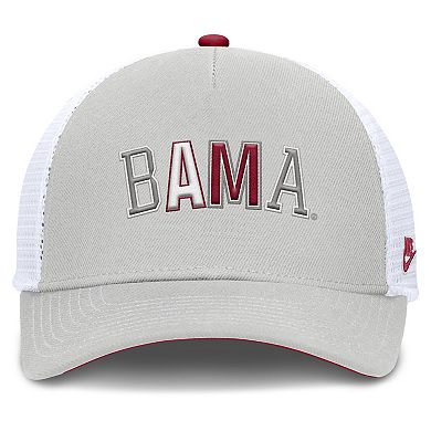 Unisex Nike Gray Alabama Crimson Tide 2026 Basketball Refresh 5-Panel Rise Trucker Hat