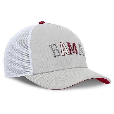 Unisex Nike Gray Alabama Crimson Tide 2026 Basketball Refresh 5-Panel Rise Trucker Hat