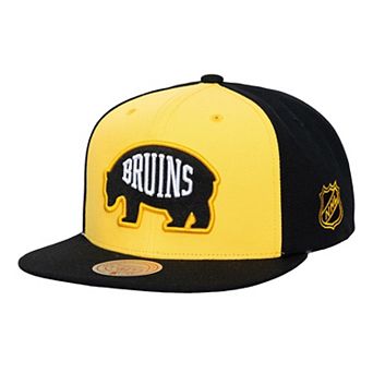 Men's Mitchell & Ness Gold Boston Bruins Legendary Away Snapback Hat