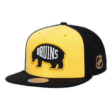 Men's Mitchell & Ness Gold Boston Bruins Legendary Away Snapback Hat