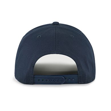 Men's '47 Navy/Brown Houston Astros Cooperstown Break Wood Suede Hitch Adjustable Hat