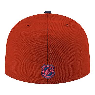Men's New Era Red Montreal Canadiens Core Logo Two-Tone 59FIFTY Fitted Hat