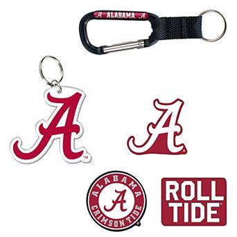 WinCraft Alabama Crimson Tide 5-Pack Key Ring and Fridge Magnet Set