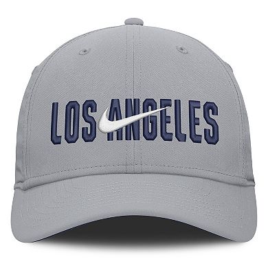 Men's Nike Gray Los Angeles Dodgers Primetime Rise Dri-FIT Flex Hat