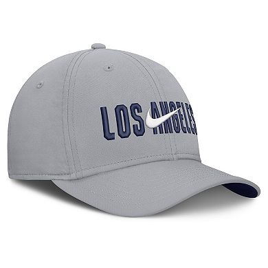 Men's Nike Gray Los Angeles Dodgers Primetime Rise Dri-FIT Flex Hat