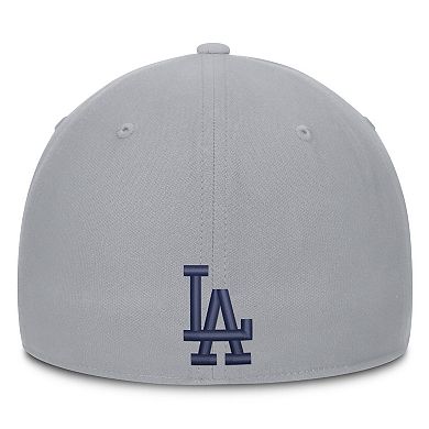 Men's Nike Gray Los Angeles Dodgers Primetime Rise Dri-FIT Flex Hat