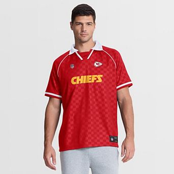 Men's Fanatics Red/White Kansas City Chiefs Homerun Raglan V-Neck Polo