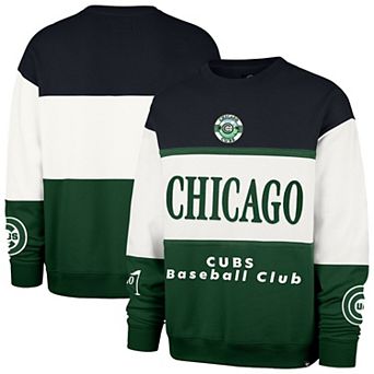 Men's '47 Green Chicago Cubs Tee Up Maximalist Fleece Sweatshirt