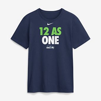 Men's Nike Navy Seattle Seahawks 12 As One T-Shirt