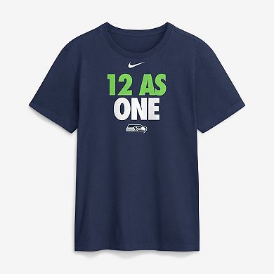 Men's Nike Navy Seattle Seahawks 12 As One T-Shirt