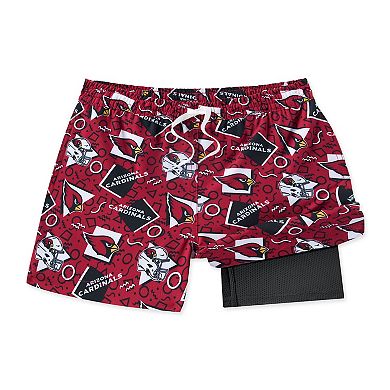 Men's Chubbies Cardinal Arizona Cardinals Game Day Fit Classic Lined Swim Trunks