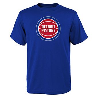 Youth Outerstuff Royal Detroit Pistons Primary Logo T-Shirt