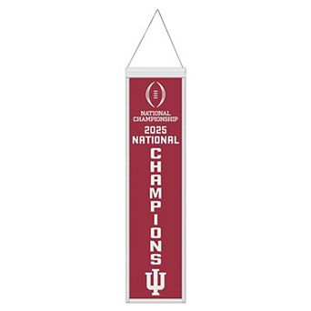 WinCraft Indiana Hoosiers College Football Playoff 2025 National Champions 8" x 32" Wool Banner