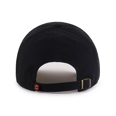 Men's '47 Cleveland Cavaliers Black on Black Clean Up Adjustable Hat
