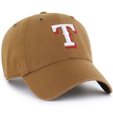 Men's Carhartt x '47 Brown Texas Rangers Clean Up Adjustable Hat