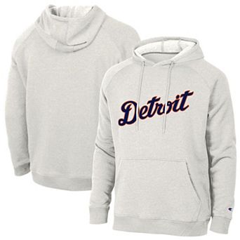 Men's Champion Heather Gray Detroit Tigers Triumph Tri-Blend Hoodie