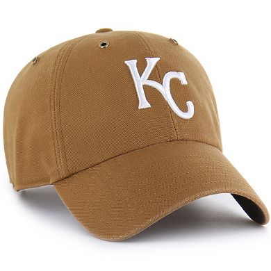 Men's Carhartt x '47 Brown Kansas City Royals Clean Up Adjustable Hat