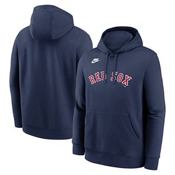 Men's Nike Navy Boston Red Sox Cooperstown Collection Wordmark Club Hoodie