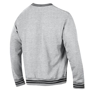 Men's Champion Heather Gray Los Angeles Dodgers Reverse Weave Sweatshirt