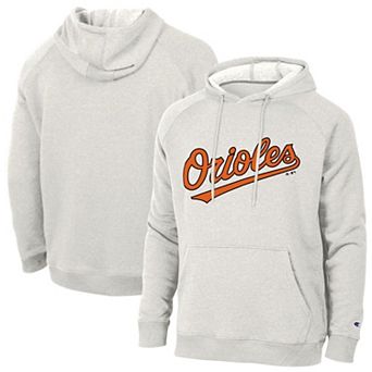 Men's Champion Heather Gray Baltimore Orioles Triumph Tri-Blend Hoodie
