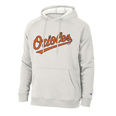 Men's Champion Heather Gray Baltimore Orioles Triumph Tri-Blend Hoodie
