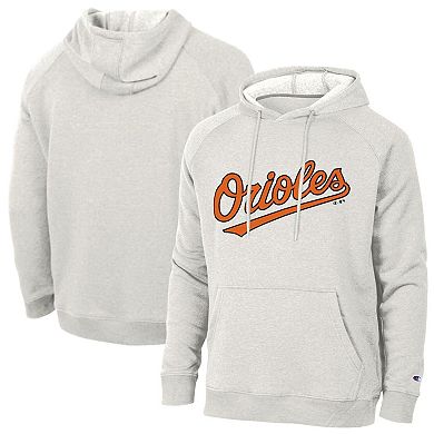 Men's Champion Heather Gray Baltimore Orioles Triumph Tri-Blend Hoodie