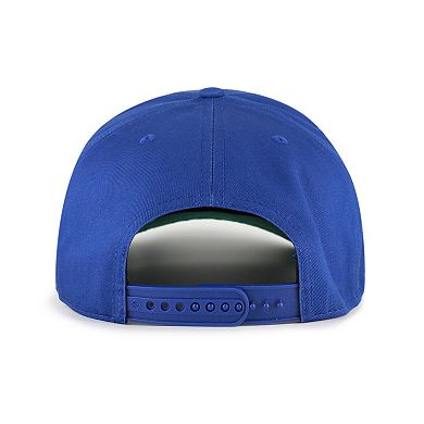 Men's '47 Royal/Brown Seattle Mariners Cooperstown Break Wood Suede Hitch Adjustable Hat