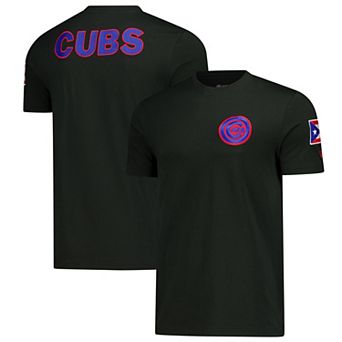 Men's New Era Black Chicago Cubs Puerto Rico Country Flag T-Shirt