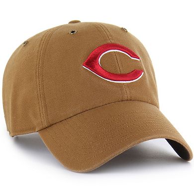 Men's Carhartt x '47 Brown Cincinnati Reds Clean Up Adjustable Hat