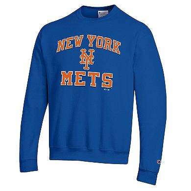 Men's Champion Royal New York Mets Heart & Soul Powerblend Sweatshirt
