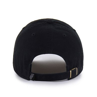 Men's '47 San Antonio Spurs Black on Black Clean Up Adjustable Hat