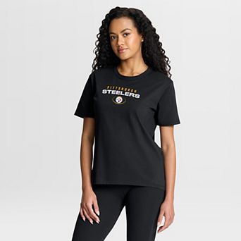 Women's Fanatics Black Pittsburgh Steelers Fade Legacy T-Shirt
